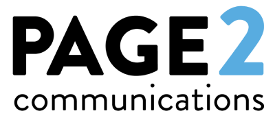 Page 2 Communications logo